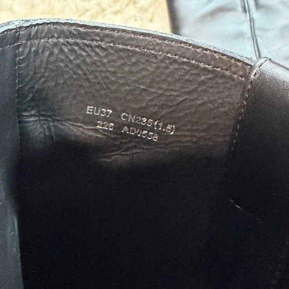 Acne Studios - Leather Calf High Buckle Biker Boots - Size 7 - Picture 9 of 12